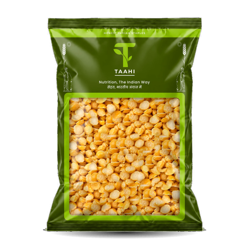 Front of Taahi Unpolished chana dal 500 g pack