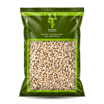 Front of Taahi Unpolished lobia 500 g pack