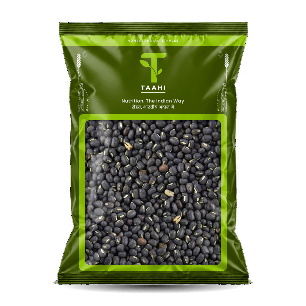 Front of Taahi Unpolished sabut urad dal 500 g pack