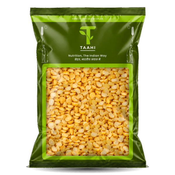 Front of Taahi Unpolished arhar dal 1 kg pack