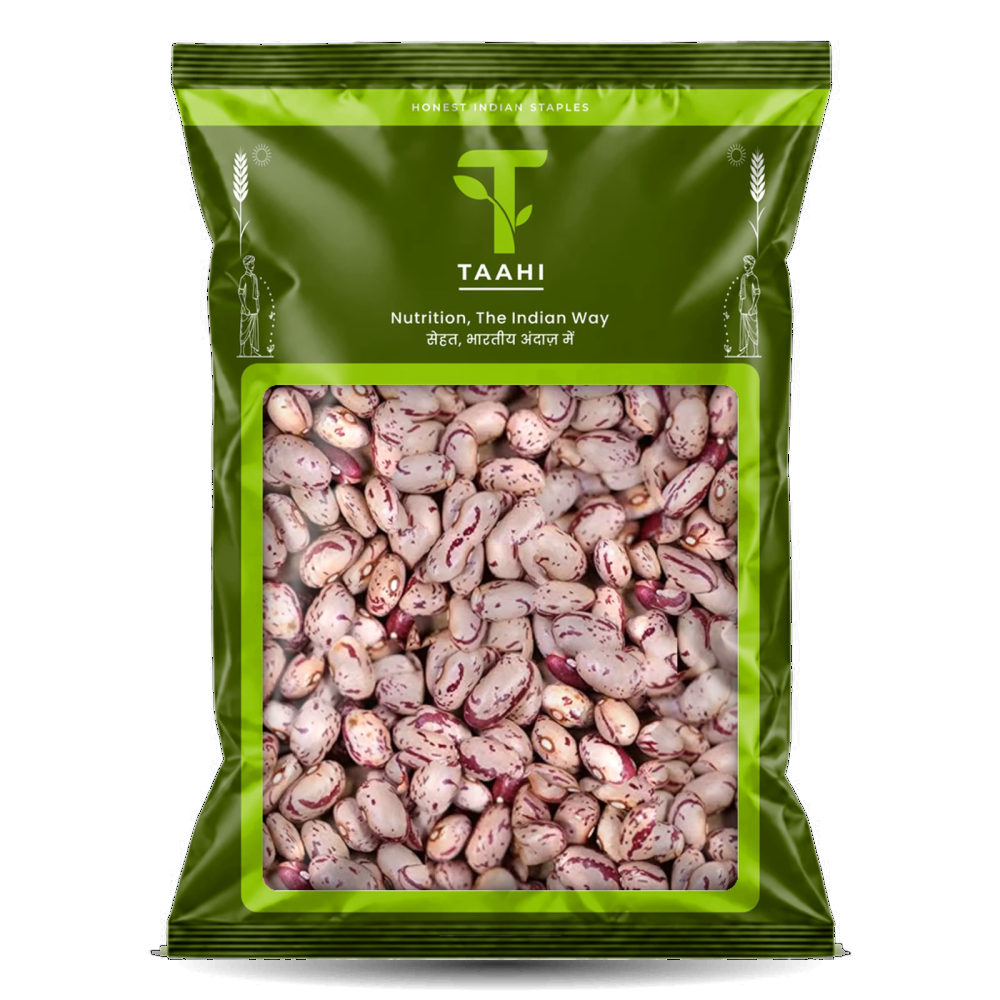 Front of Taahi Unpolished chitra rajma 1 kg pack