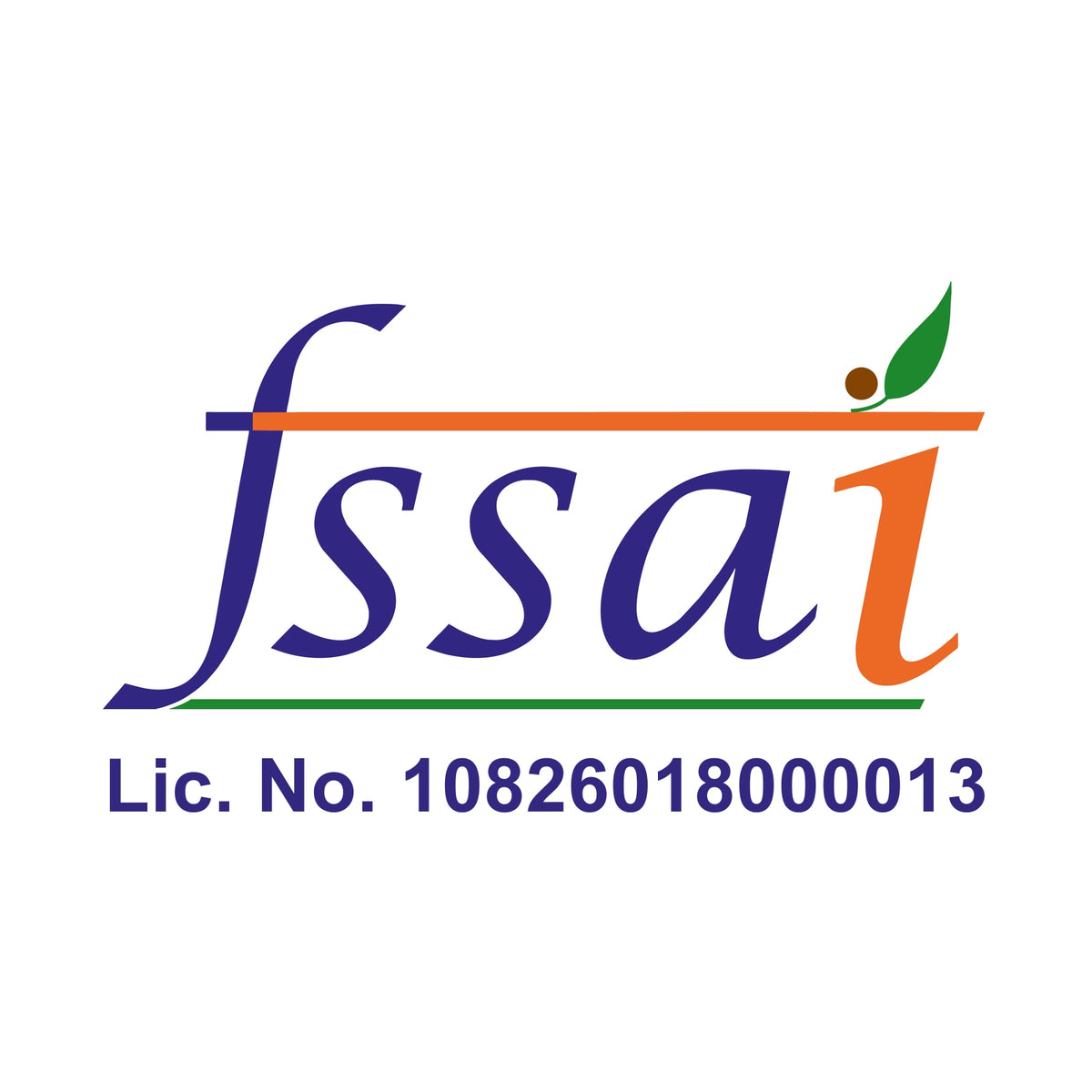 FSSAI licence number 10826018000013