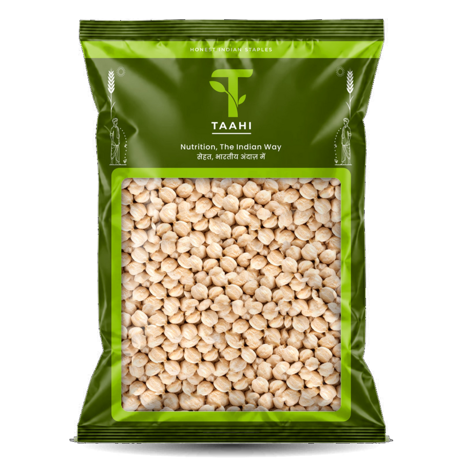 Front of Taahi Unpolished kabuli chana 1 kg pack