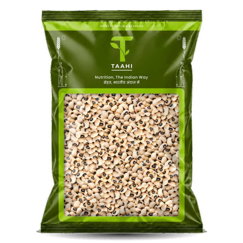 Front of Taahi Unpolished lobia 1 kg pack