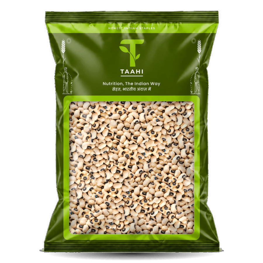 Front of Taahi Unpolished lobia 1 kg pack