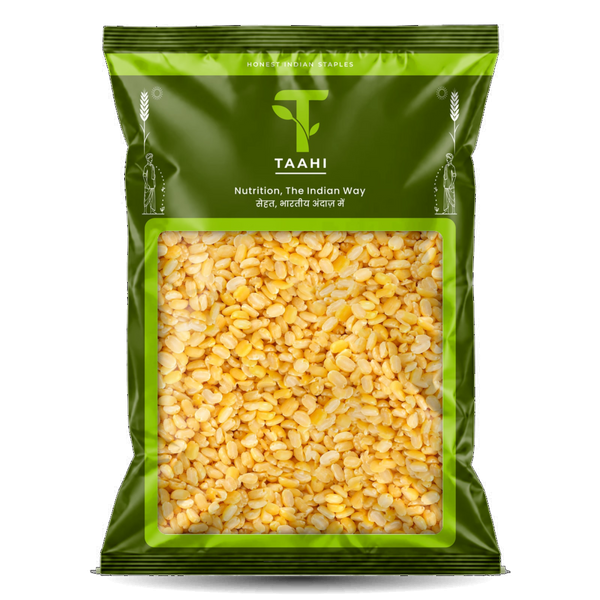 Front of Taahi Unpolished moong dhuli dal 1 kg pack