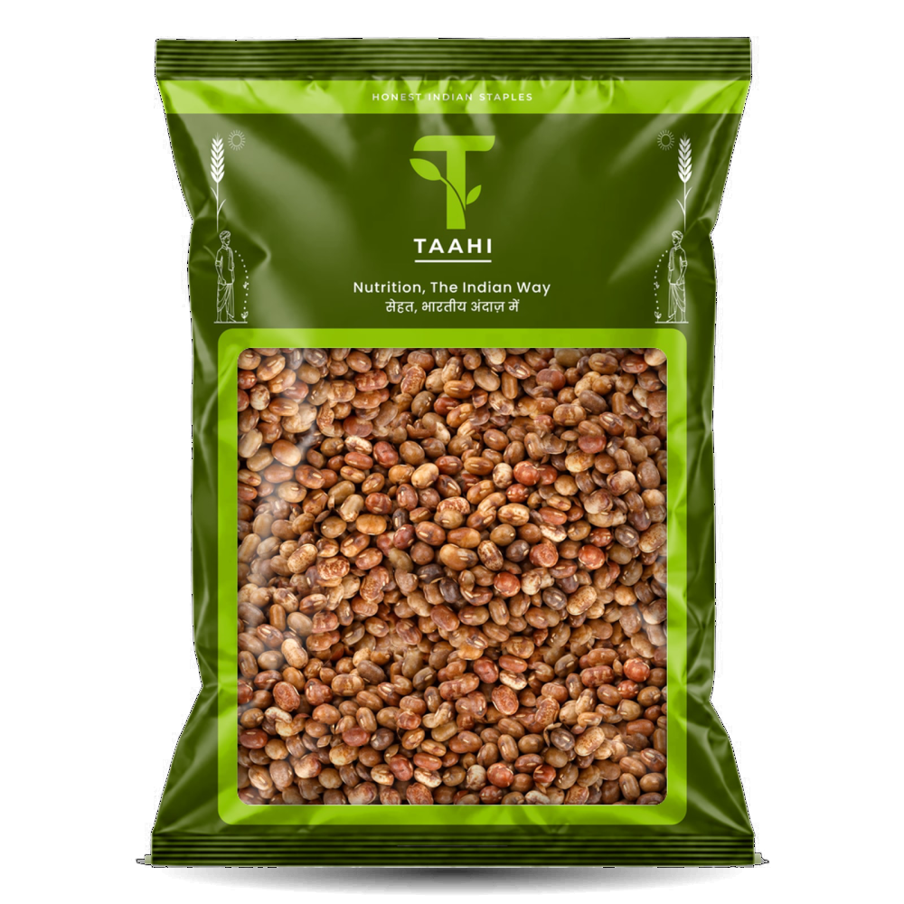 Front of Taahi Unpolished moth dal 1 kg pack