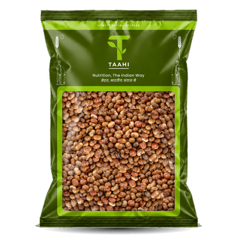 Front of Taahi Unpolished moth dal 1 kg pack