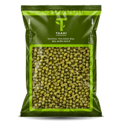 Front of Taahi Unpolished sabut moong dal 1 kg pack