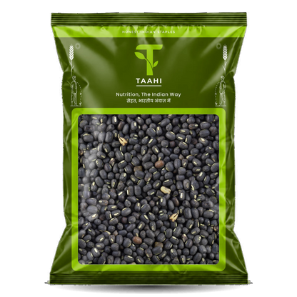Front of Taahi Unpolished sabut urad dal 1 kg pack
