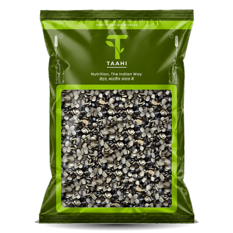 Front of Taahi Unpolished urad chilka dal 1 kg pack